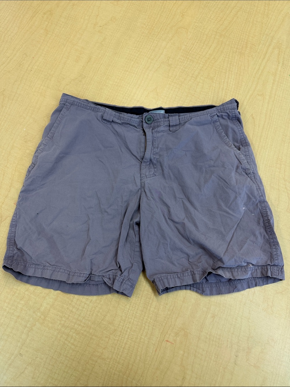 Men's Flat-Front Shorts in Muted Purple